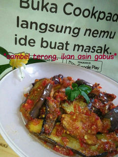 Foto resep *sambel terong ikan asin gabus*