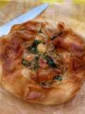 Torta salata di pasta fillo con spinaci
