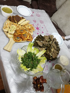 صورة لوصفة يبرق (ورق عنب) مع ريش اللحم