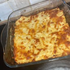 A picture of My cheesy chicken dip.