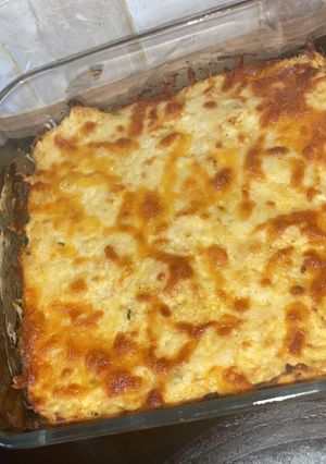 A picture of My cheesy chicken dip.