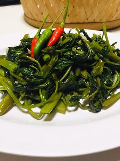 Foto resep Kangkung cah bawang putih