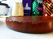 A picture of vanilla mousse cake