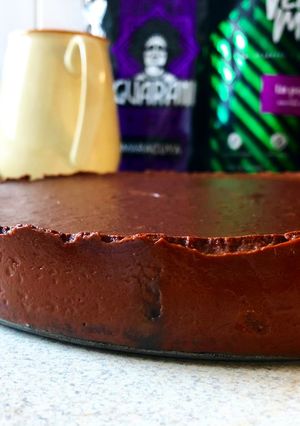 A picture of Chocolate mousse cake.