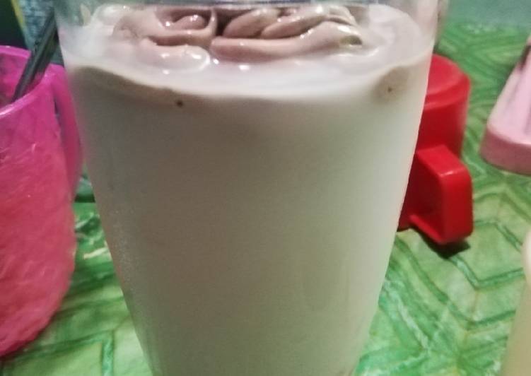 Resep Dalgona Coffee with Bubur Mutiara Anti Gagal
