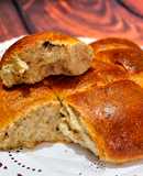 Pan brioche semi-integral con arándanos