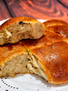 Una foto de Pan brioche semi-integral con arándanos