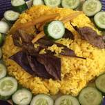 Nasi Kuning Rice Cooker Non MSG endes super easy
