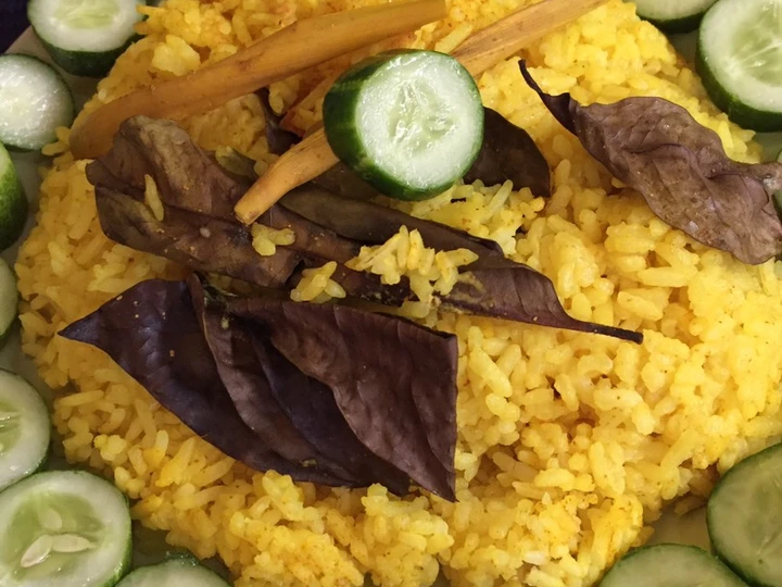 Cara Simple Menyiapkan Resep  Nasi Kuning Rice Cooker Non MSG endes super easy yang Bisa Manjain Lidah, Bisa Manjain Lidah