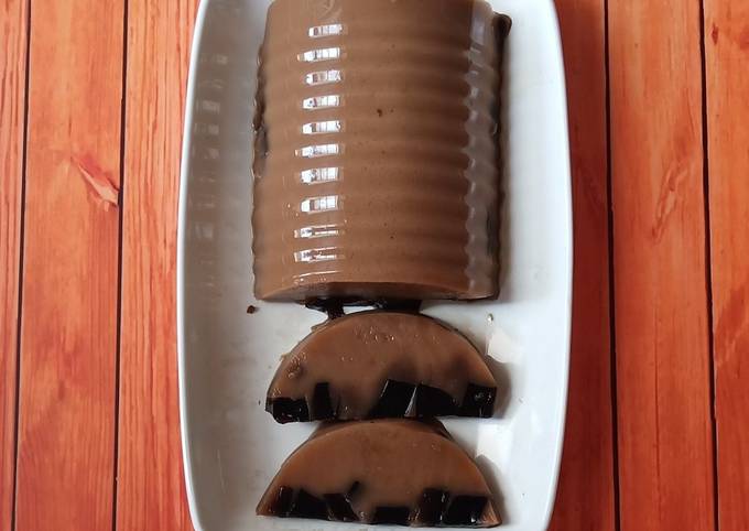 Bagaimana Membuat Puding Cappucino Cincau, Sempurna