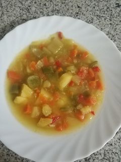 Una foto de Sopa de verduras