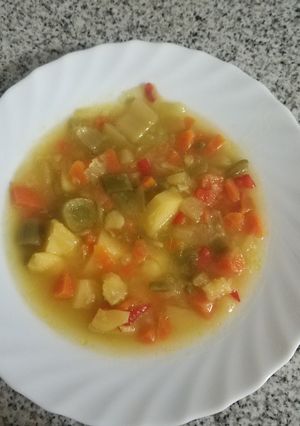 Una foto de Sopa de verduras