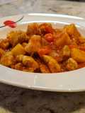 Mollejas de pollo guisadas con patatas
