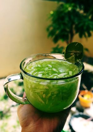 Foto resep Es Mentimun Jeruk Nipis🍹