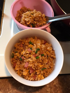 茄汁火腿蛋炒飯 的食譜成品照片