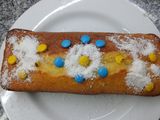 Budín de naranja con confites de chocolate!! Súper rico y fácil
