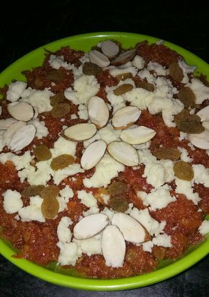 A picture of Gazar ka halwa.