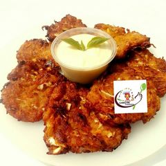 A picture of Cheesy plantain pancake.