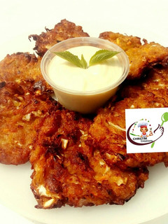 A picture of Cheesy plantain pancake.