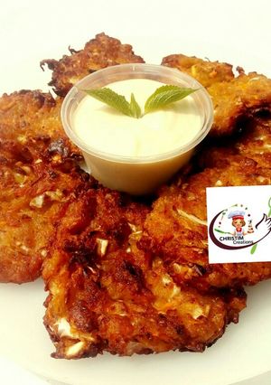 A picture of Cheesy plantain pancake.