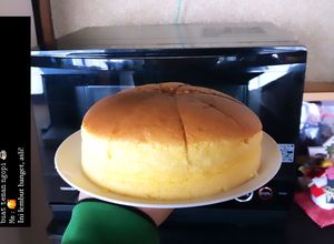 Foto resep Japanese Cheddar Soufflé Cheese Cake / Castella cheesecake (Simple dan Ekonomis)