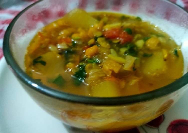 Steps to Prepare Quick Lauki Chanadal