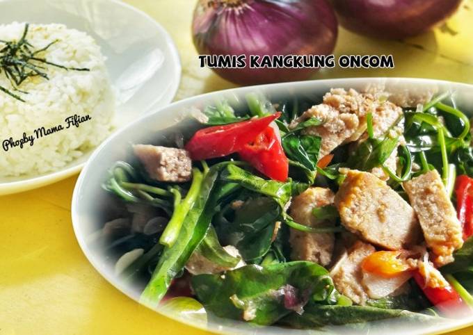 Resep Tumis Kangkung Oncom