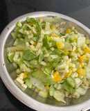 Ensalada fresca y ligera de pepino y piña
