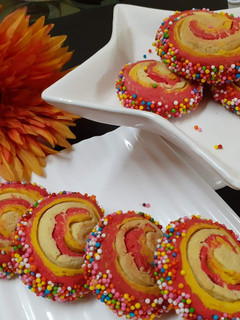 A picture of Spiral cookies.