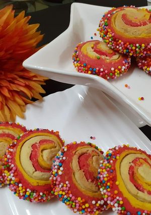 A picture of Spiral cookies.