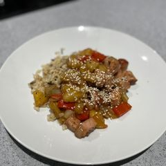 A picture of Sweet and sour pork.