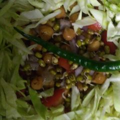 White Chana And Sprout salad A picture of White Chana And Sprout salad.