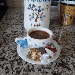 A picture of Turkish Coffee ☕🍬.