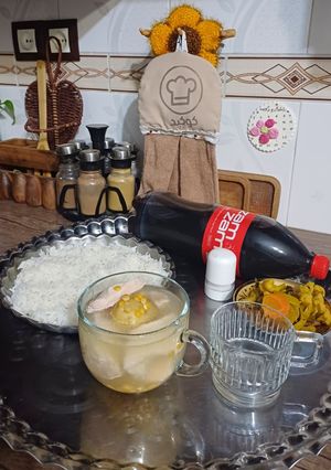 عکسی از دستور 🌼آبگوشت مرغ(بدون رب)🌼