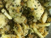 A picture of crushed saunf