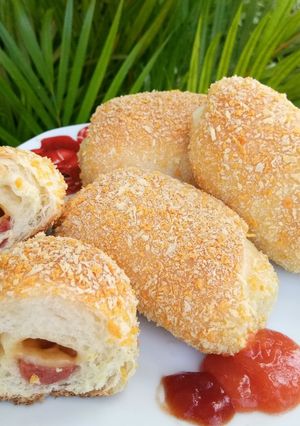 Foto resep Roti Sosis Keju NO ULEN