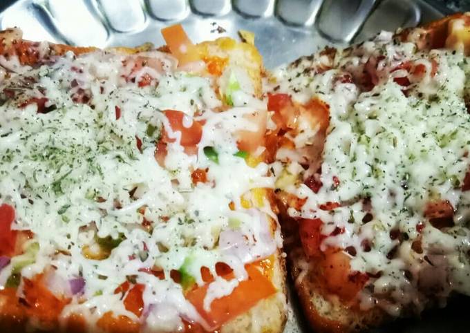 Quick bread pizza