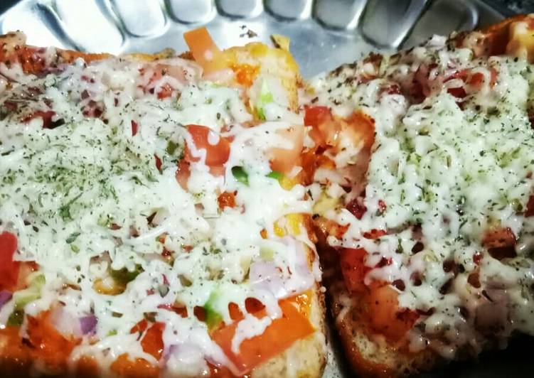 How to Prepare Homemade Quick bread pizza