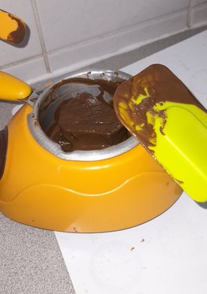 Una foto de Chocolate caliente con marshmello