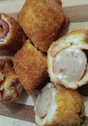 Foto resep Roti sosis/smoked beef keju leleh