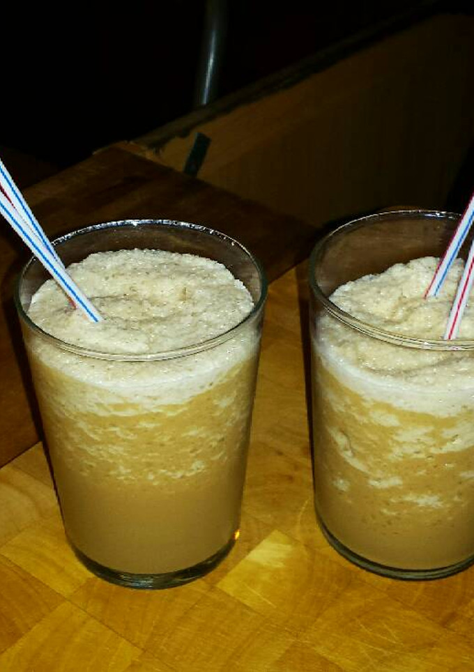 Una foto de Frappuccinos de caramelo con soja de vainilla