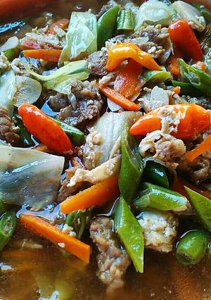 Foto resep Asem2 Buncis tetelan Daging
