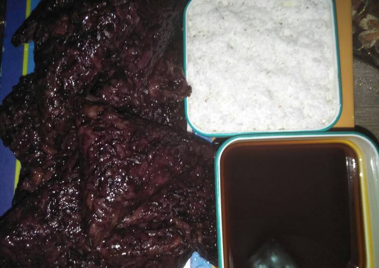 resep cara buat Lopis ketan hitam