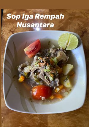Foto resep Sop iga rempah nusantara