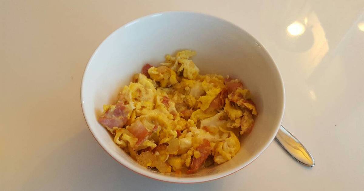 8 easy and tasty bacon eggs and chili recipes by home cooks Cookpad