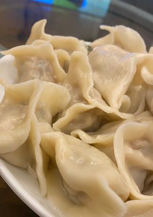A picture of Cilantro Pork Dumplings 🥟.