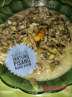 Foto resep 17.Sayur jantung pisang kuah asam