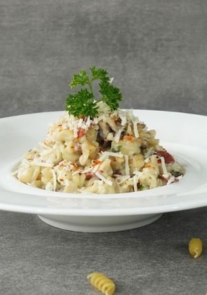 Foto resep Fusilli Carbonara