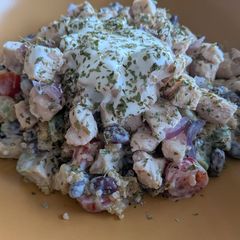 Chicken, Quinoa Salad with Greek Yogurt A picture of Chicken, Quinoa Salad with Greek Yogurt.