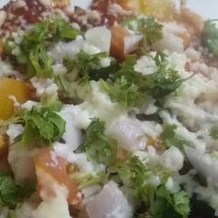 A picture of Corn pizza chilla.